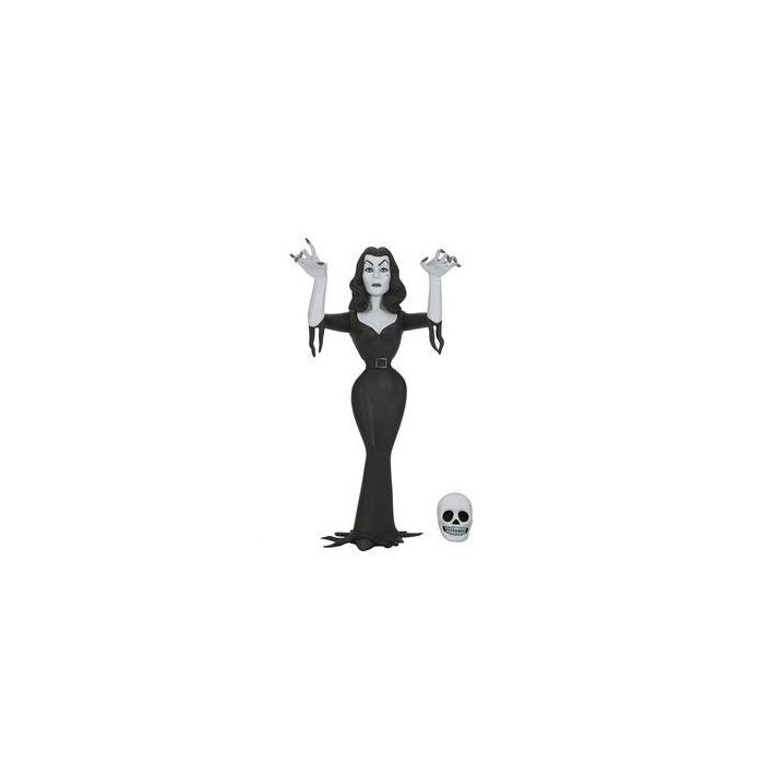Neca Toony Terrors Vampira Silver Screen Edition Figura Articulada Estilo Caricaturesco con Calavera Neca Toony Terrors Vampira Silver Screen Edition Figura Articulada Estilo Caricaturesco con Calavera