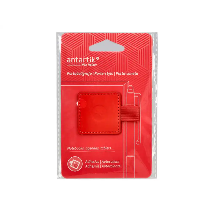 Antartik Portabolígrafo Autoadhesivo para Cuaderno con Elástico hasta 15 mm, Rojo, 40x40 mm 0 Antartik Portabolígrafo Autoadhesivo para Cuaderno con Elástico hasta 15 mm, Rojo, 40x40 mm 0