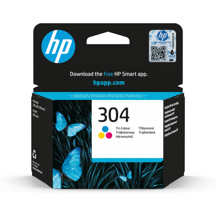 HP Cartucho Tinta Tricolor Nº304 Original para Deskjet 3720 (100 Páginas)