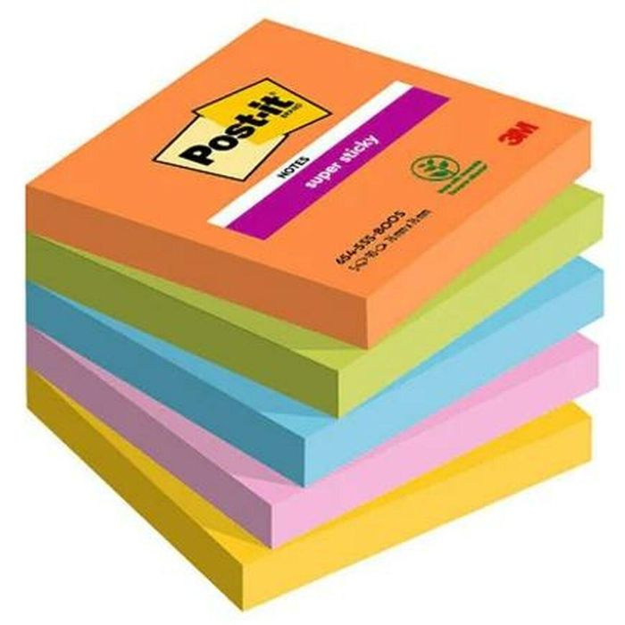 Notas Adhesivas Post-it Multicolor 76 x 76 mm 5 Piezas (12 Unidades) 1