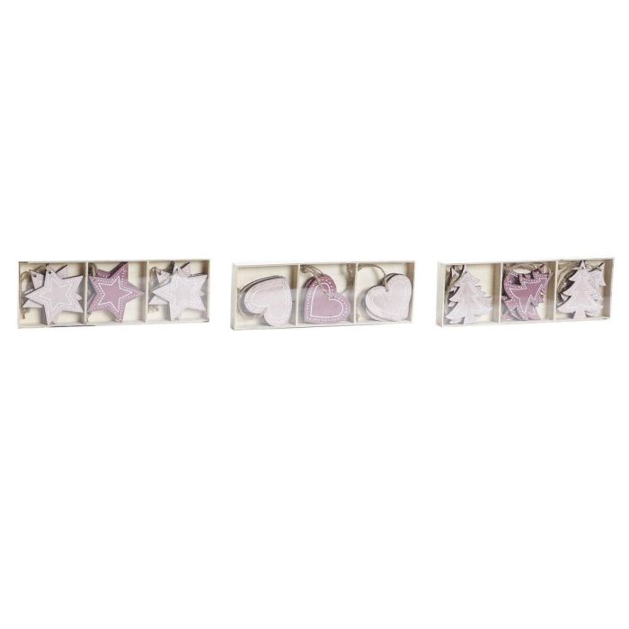 Decoracion Colgante Navidad Fantasia DKD Home Decor Rosa Palo Rosa 1 x 6.5 x 6.5 cm Set de 9 (3 Unidades) Decoracion Colgante Navidad Fantasia DKD Home Decor Rosa Palo Rosa 1 x 6.5 x 6.5 cm Set de 9 (3 Unidades)