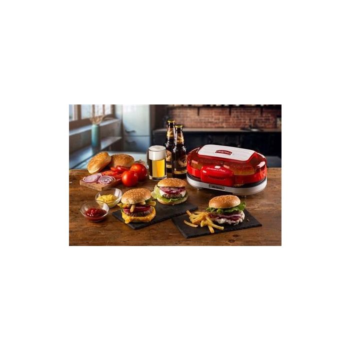 Ariete 205/00 Máquina de Hamburguesas Party Time Roja - Diseño Exclusivo y Compacto 1 Ariete 205/00 Máquina de Hamburguesas Party Time Roja - Diseño Exclusivo y Compacto 1