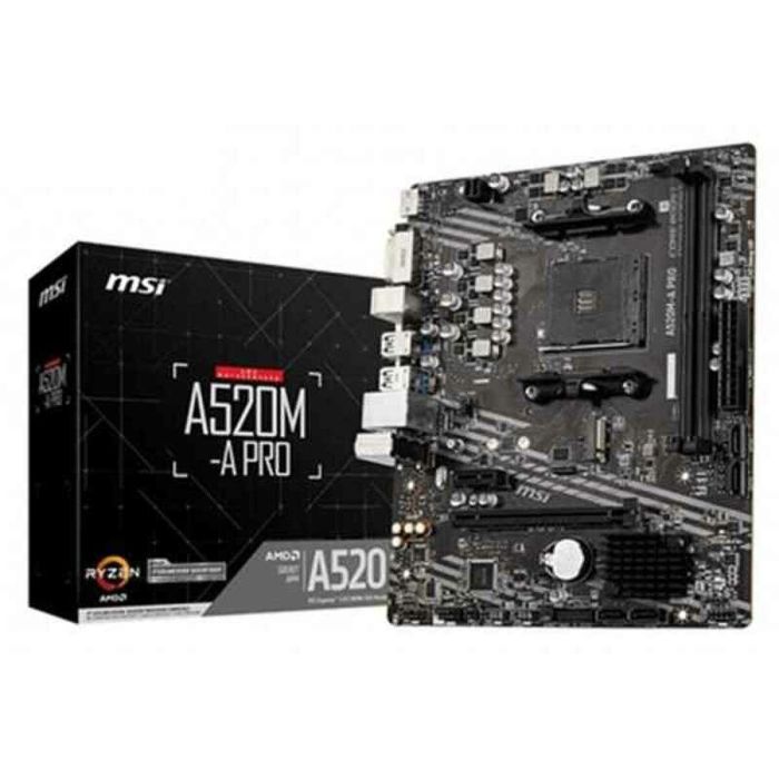 Placa Base MSI 7C96-001R mATX DDR4 AM4 AMD® A520 AMD AMD AM4 0 Placa Base MSI 7C96-001R mATX DDR4 AM4 AMD® A520 AMD AMD AM4 0