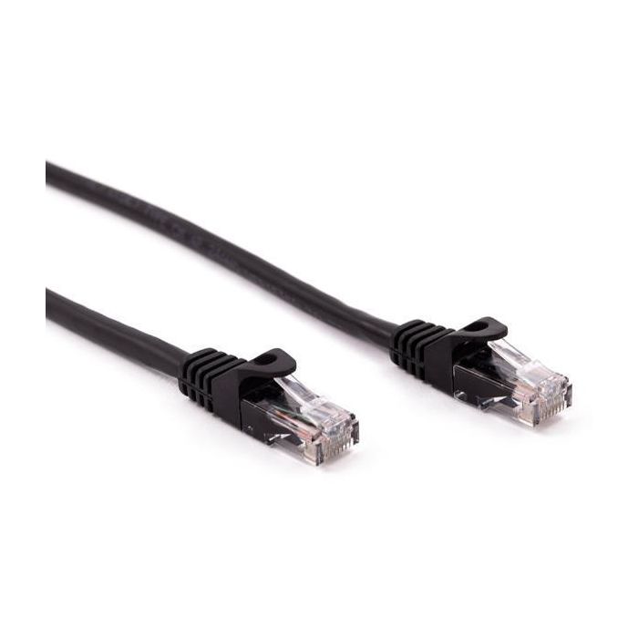 Nilox Cable Red Latiguillo RJ45 Cat.6 UTP Negro 1.0 M