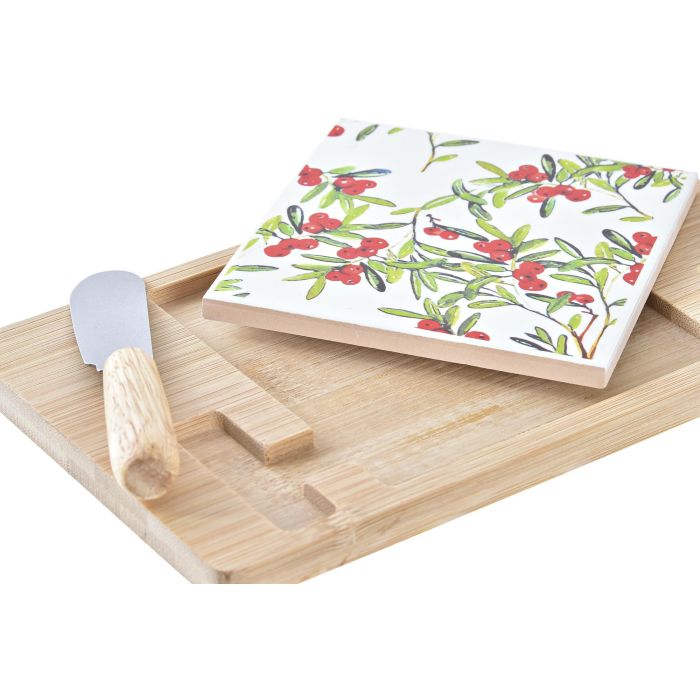 DKD Home Decor Tabla Aperitivo Navidad Tradicional Set de 3 de Bambú y Gres - Colores Rojo, Natural y Blanco - 11.8 cm Largo x 21.5 cm Ancho 1 DKD Home Decor Tabla Aperitivo Navidad Tradicional Set de 3 de Bambú y Gres - Colores Rojo, Natural y Blanco - 11.8 cm Largo x 21.5 cm Ancho 1