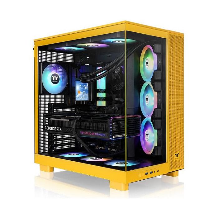 Thermaltake View 380 XL TG ARGB Caja de PC Midi Tower Amarillo con Ventilación ARGB y Panel de Vidrio Templado 0 Thermaltake View 380 XL TG ARGB Caja de PC Midi Tower Amarillo con Ventilación ARGB y Panel de Vidrio Templado 0