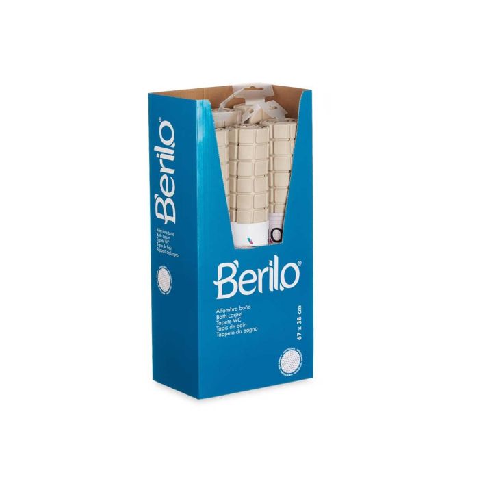 Alfombra de Baño Antideslizante Beis 45x6 cm - Berilo (6 Unidades) 2 Alfombra de Baño Antideslizante Beis 45x6 cm - Berilo (6 Unidades) 2