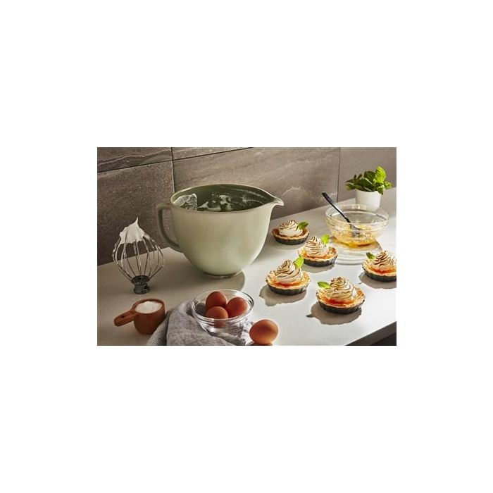 Kitchenaid 5KSM2CB5PSL Bol de Cerámica Sage Leaf Apto Microondas Horno Congelador Lavavajillas Resistente Duradero 6