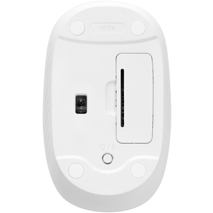 Logitech Ratón Inalámbrico M196 Blanco con Bluetooth Low Energy 4 Logitech Ratón Inalámbrico M196 Blanco con Bluetooth Low Energy 4