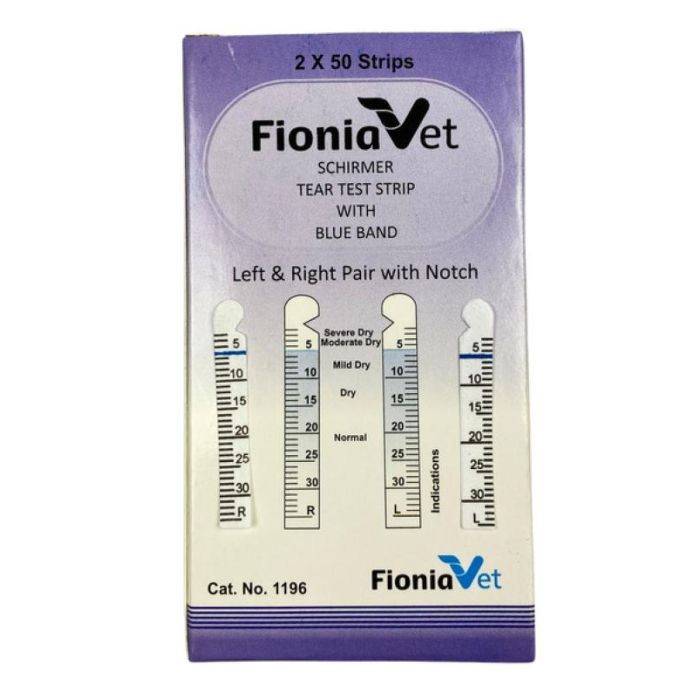 Test de Schirmer 100 Tiras para Medir Producción de Lágrima y Detección de Queratoconjuntivitis Seca
