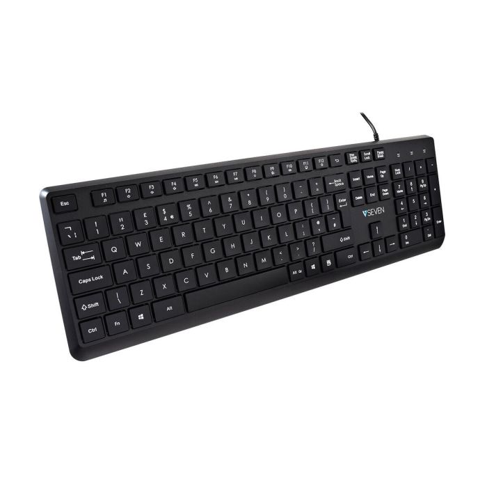 Teclado V7 KU350UK Negro QWERTY Qwerty UK Teclado V7 KU350UK Negro QWERTY Qwerty UK