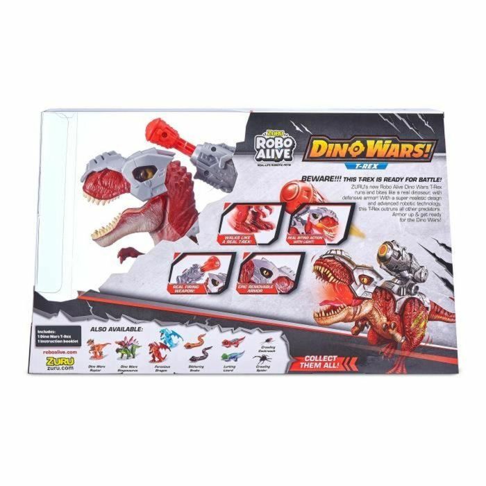 Zuru ZUR4894680016279 Juguete Dinosaurio Interactivo ROBO ALIVE Dino Wars T-Rex - Camina, Ruge, con Armadura Defensiva y Lanzamisiles 1 Zuru ZUR4894680016279 Juguete Dinosaurio Interactivo ROBO ALIVE Dino Wars T-Rex - Camina, Ruge, con Armadura Defensiva y Lanzamisiles 1