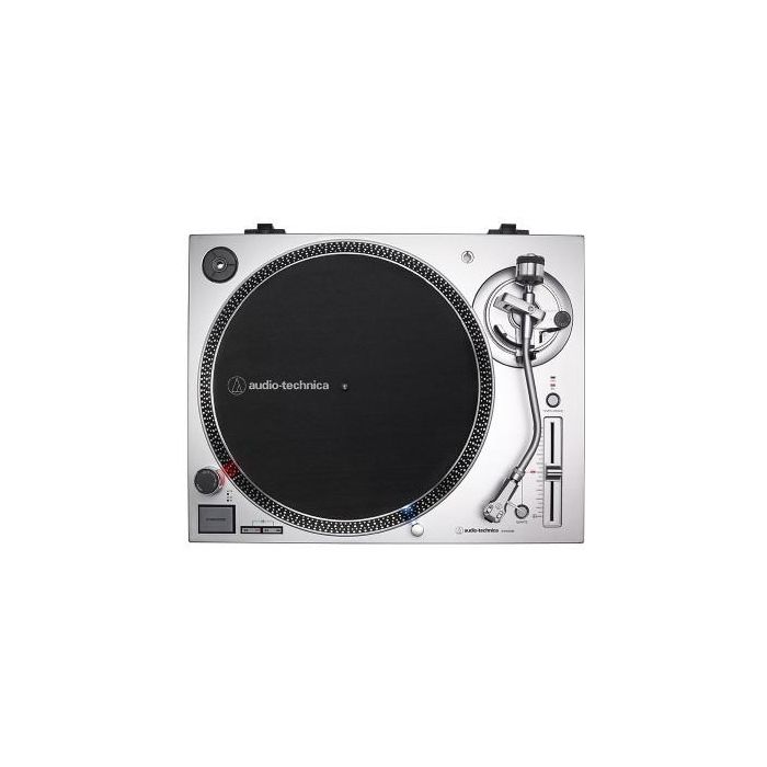 Audio-Technica AT-LP120X Tocadiscos de tracción directa manual plata con velocidades 33 45 78 RPM 3