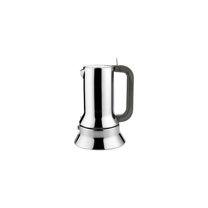 Alessi 9090/3 Cafetera 3 Tazas Acero Inoxidable 18/10 Diseñada por Richard Sapper Alessi 9090/3 Cafetera 3 Tazas Acero Inoxidable 18/10 Diseñada por Richard Sapper
