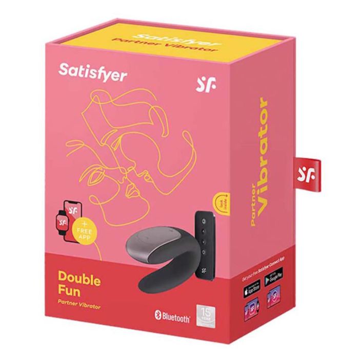 SATISFYER Vibrador Parejas Doble Fun Negro Bluetooth SATISFYER Vibrador Parejas Doble Fun Negro Bluetooth