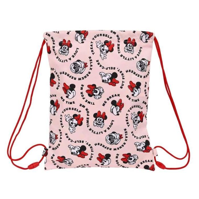 Bolsa Mochila con Cuerdas Minnie Mouse Me time Rosa (26 x 34 x 1 cm) 1 Bolsa Mochila con Cuerdas Minnie Mouse Me time Rosa (26 x 34 x 1 cm) 1