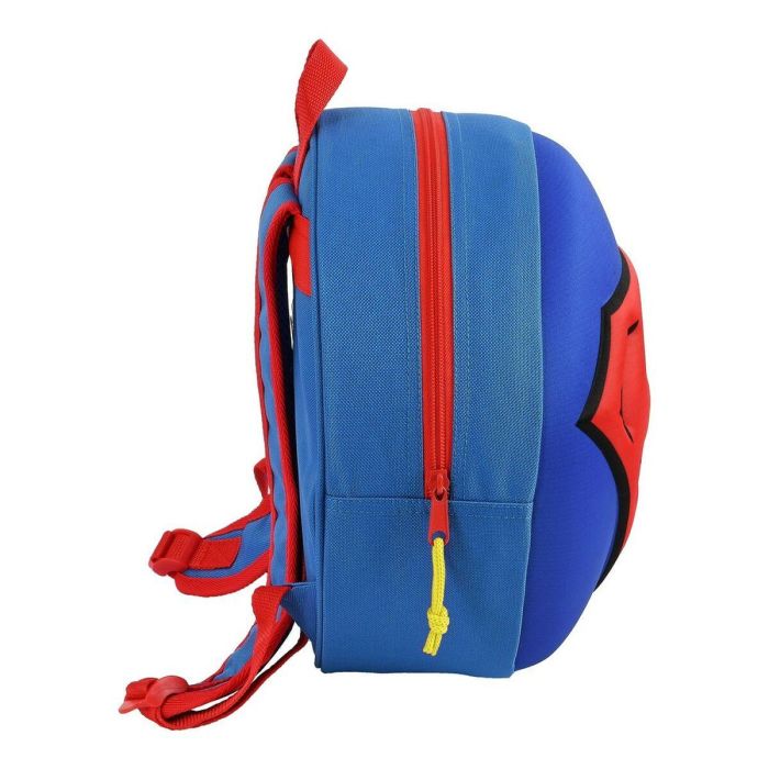 Mochila Infantil 3D Superman Rojo Azul Amarillo (31 x 31 x 10 cm) 1