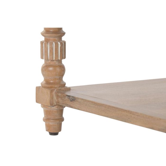 DKD Home Decor Mesa Centro Romantico Clasicjc Marron 110x60x45 cm Mango 2 Cajones 1 Estanteria 4