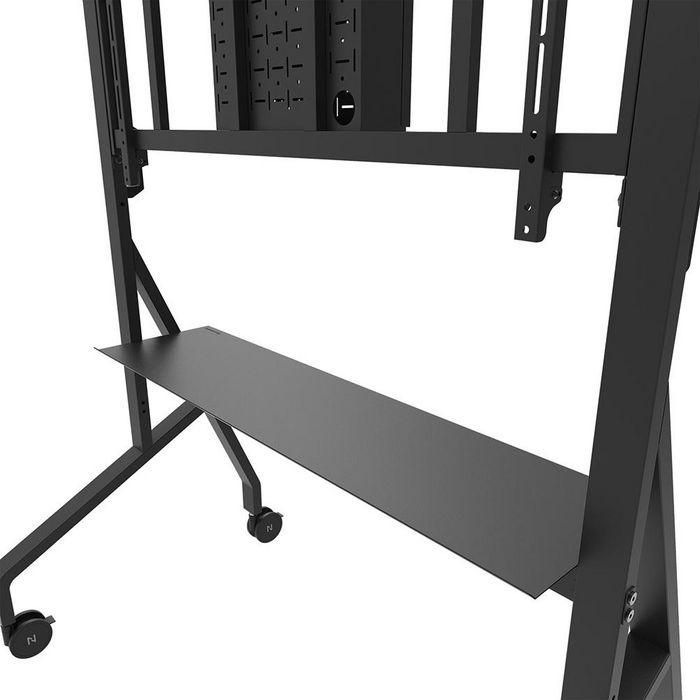 Neomounts FL50-575BL1 Display Trolley para Pantallas de 65-110", Max 125 kg, Altura Manual 129-139 cm, VESA 100x100-1100x600, Negro 9