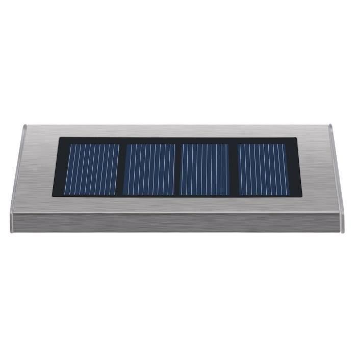 Lumisky Pack 2 focos solares de pared impermeables exteriores, 3 LED blancos, 2 modos, encendido automático 2 Lumisky Pack 2 focos solares de pared impermeables exteriores, 3 LED blancos, 2 modos, encendido automático 2