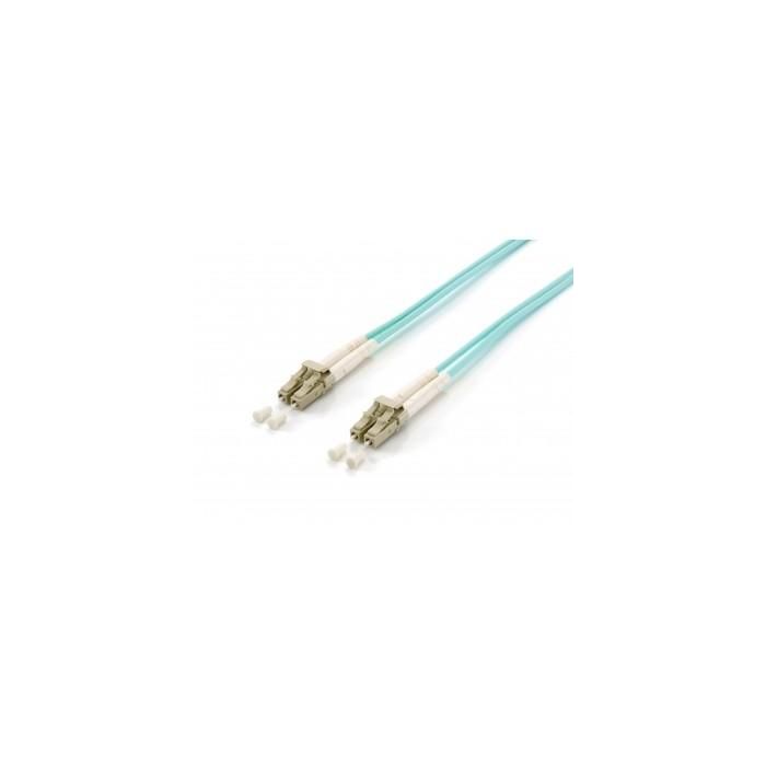 Equip LWL Patchkabel LC->LC 20.00m Multimode Duplex OM3 turq Polybeutel