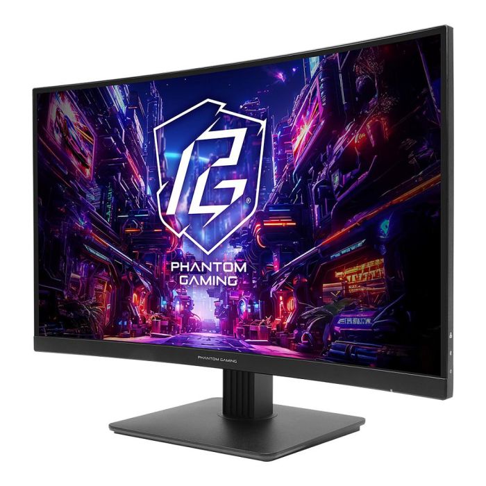 ASRock PG27QRT1B Monitor Gaming Curvo 27" QHD 1ms 180Hz VA HDMI DP 2