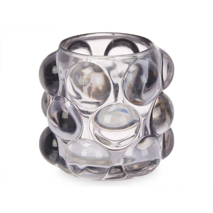 Portavela Bola Peq Gris Giftdecor 8X9CM (12 Unidades) 1 Portavela Bola Peq Gris Giftdecor 8X9CM (12 Unidades) 1