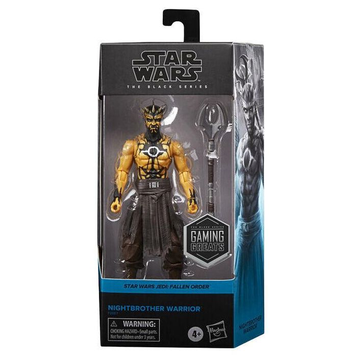 HASBRO Figura Nightbrother Warrior Star Wars Jedi Fallen Order Black Series Gaming Greats 15cm con Accesorios