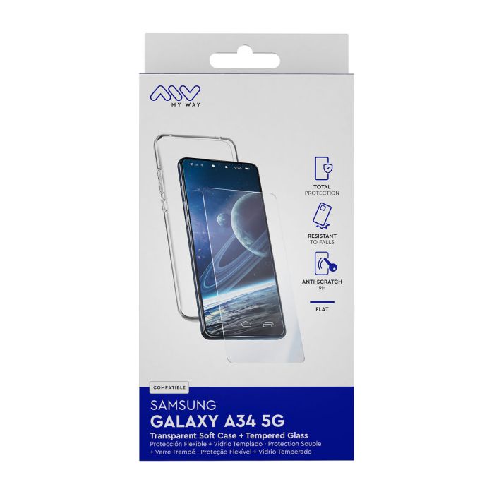 Funda y Protector para Móvil Myway Galaxy A34 5G Samsung Galaxy A34 5G 4 Funda y Protector para Móvil Myway Galaxy A34 5G Samsung Galaxy A34 5G 4