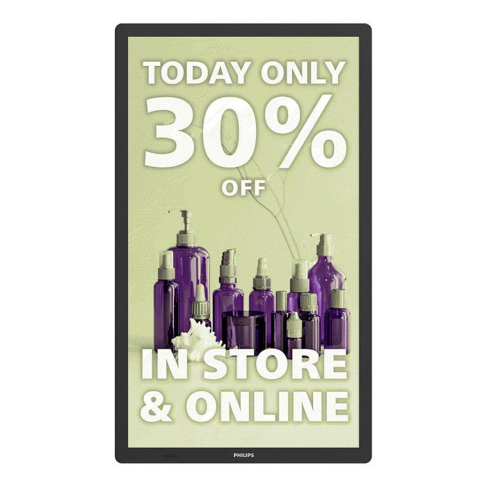 Philips 25BDL4150I Pantalla Señalización Digital 25.3" WQXGA+ 3200x1800 E-Paper Wifi Bluetooth Interior 24/7 Philips 25BDL4150I Pantalla Señalización Digital 25.3" WQXGA+ 3200x1800 E-Paper Wifi Bluetooth Interior 24/7