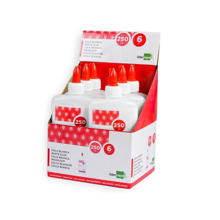 Pegamento Cola Blanca Lavable Liderpapel Bote De 250 mL 5