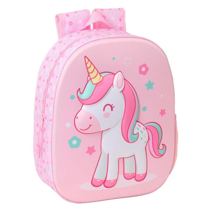 Mochila Infantil Safta Rosa 27 x 33 x 10 cm 3D 0 Mochila Infantil Safta Rosa 27 x 33 x 10 cm 3D 0