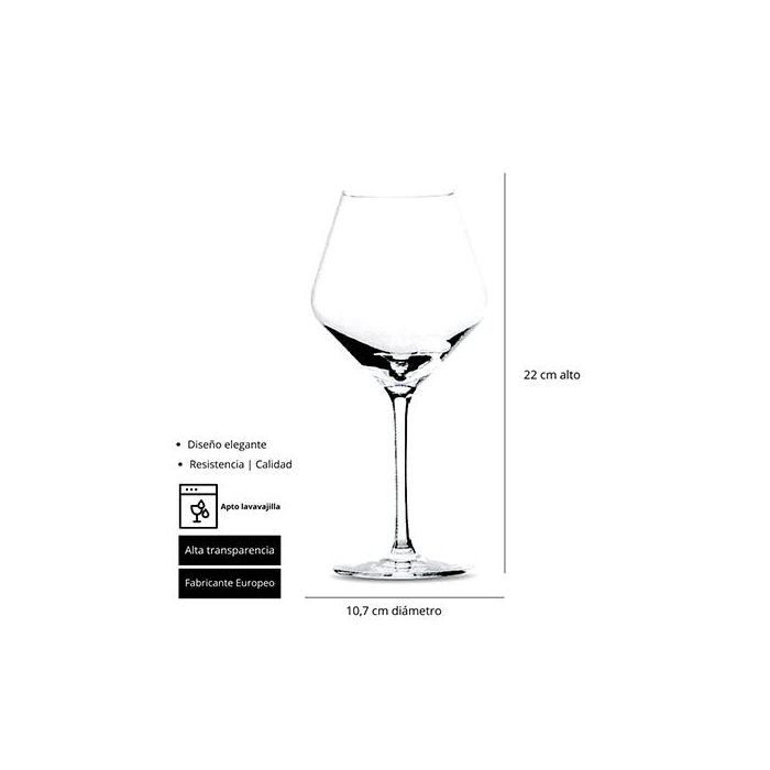 Andia Copa Borgoña H 220 Mm 55 Cl (6 Unidades) 1 Andia Copa Borgoña H 220 Mm 55 Cl (6 Unidades) 1