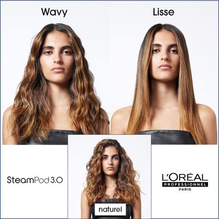 L'Oréal Professionnel Steampod 3.0 Plancha de Pelo Profesional de Vapor 2 en 1 para Alisado y Ondulado con Flujo Mejorado y Doble Tecnología 2 L'Oréal Professionnel Steampod 3.0 Plancha de Pelo Profesional de Vapor 2 en 1 para Alisado y Ondulado con Flujo Mejorado y Doble Tecnología 2
