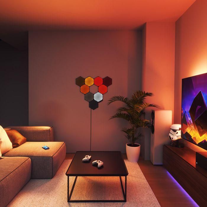 Nanoleaf Shapes Black Hexagons Expansion Pack 3PK 6 Nanoleaf Shapes Black Hexagons Expansion Pack 3PK 6