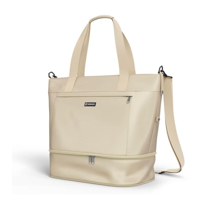 Numada Bolsa de Avión Beige 25 - 35 l con Bolsillo Portátil y Zapatero Resistente al Agua 1