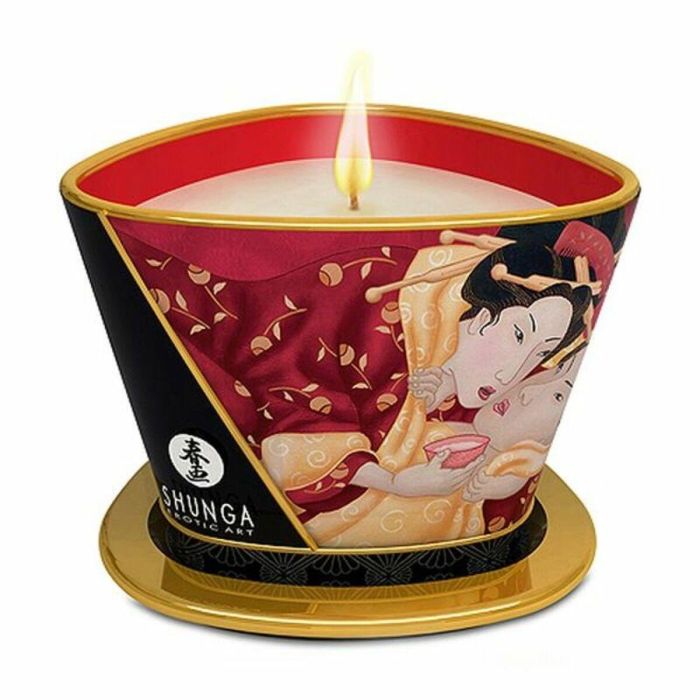 Vela de Masaje Fresa Shunga (170 ml) 1 Vela de Masaje Fresa Shunga (170 ml) 1
