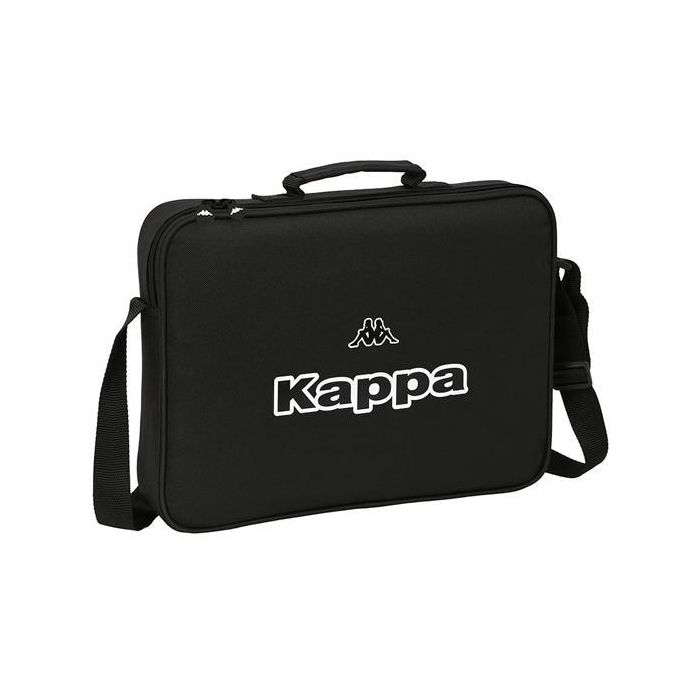 Cartera Escolar Kappa Black Negro (38 x 28 x 6 cm)