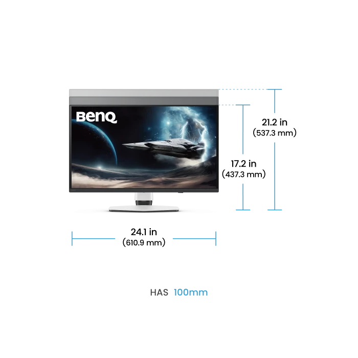 BenQ EX271UZ 9H.LP2LA.TBE Monitor 26.5" 4K Ultra HD OLED 240Hz USB-C 6 BenQ EX271UZ 9H.LP2LA.TBE Monitor 26.5" 4K Ultra HD OLED 240Hz USB-C 6