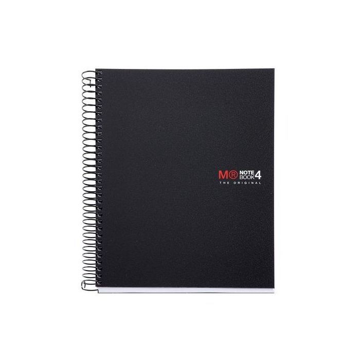 Bloc Miquelrius The Original Notebook 4 Micro.Tapa Pp A5 140H 70G Cuadric.5X5 Negro (Set de 5)