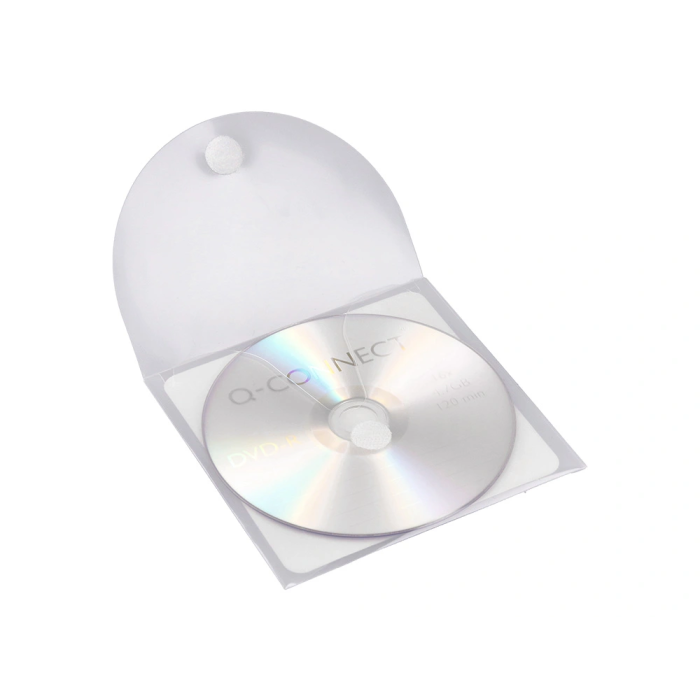 Q-connect Sobre para CD/DVD Polipropileno Transparente con Cierre Velcro Bolsa 5 Unidades 8 Q-connect Sobre para CD/DVD Polipropileno Transparente con Cierre Velcro Bolsa 5 Unidades 8