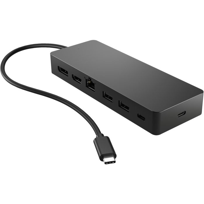 HP Universal USB-C Multiport Hub con 7 Puertos, Doble Pantalla 4K (HDMI 2.0, DisplayPort 1.2) y Power Passthrough para PC 1 HP Universal USB-C Multiport Hub con 7 Puertos, Doble Pantalla 4K (HDMI 2.0, DisplayPort 1.2) y Power Passthrough para PC 1