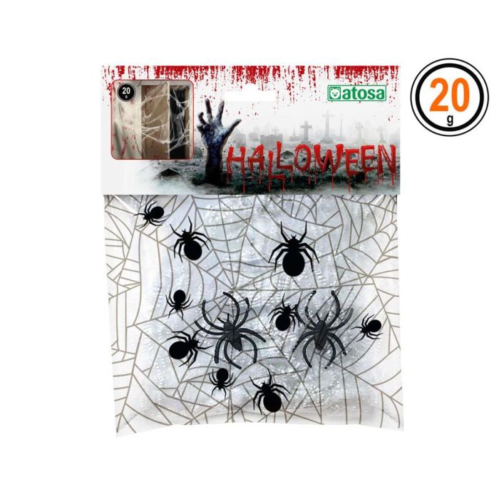 Telaraña Decoracion Halloween Blanca 20 gr