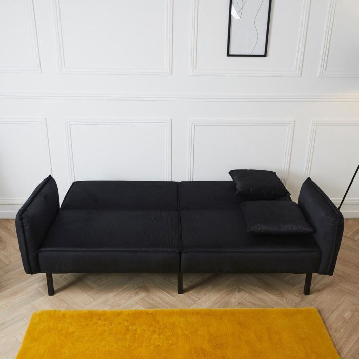 Sofá-Cama Negro Giulia Home Deco Factory 5 Sofá-Cama Negro Giulia Home Deco Factory 5