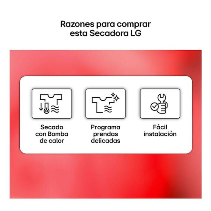 Secadora LG RHA1008NDK 8 kg 2