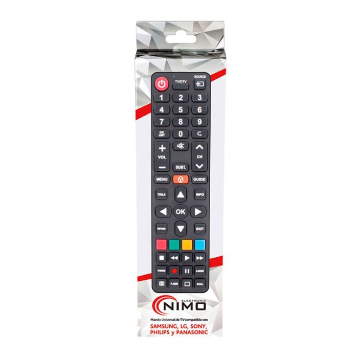 Nimo Mando a distancia universal para Samsung, LG, Sony, Philips, Panasonic, sin necesidad de programación Nimo Mando a distancia universal para Samsung, LG, Sony, Philips, Panasonic, sin necesidad de programación