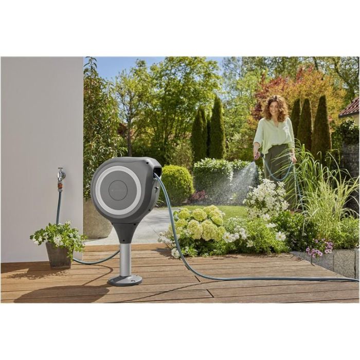 Gardena 18607-20 Caja Manguera Terrassen-Schlauchbox RollUp S (Blanco) 15 m Negro Manguera Flexible Resistente a Heladas Boquilla Incluida 6 Gardena 18607-20 Caja Manguera Terrassen-Schlauchbox RollUp S (Blanco) 15 m Negro Manguera Flexible Resistente a Heladas Boquilla Incluida 6