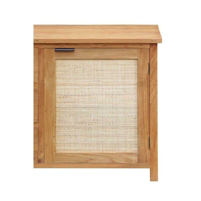 Aparador Home ESPRIT Ratán madera de teca 180 x 50 x 85 cm 3