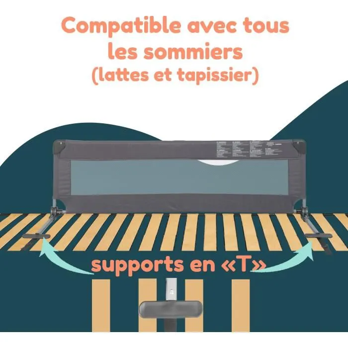 Looping Barandilla para Cama Plegable BL5003G Gris 3