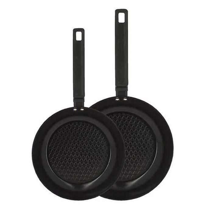 Juego de 2 sartenes - MENASTYL - 6020297 - Aluminio - 24 y 28 cm - Todo tipo de fuegos, incluida inducción